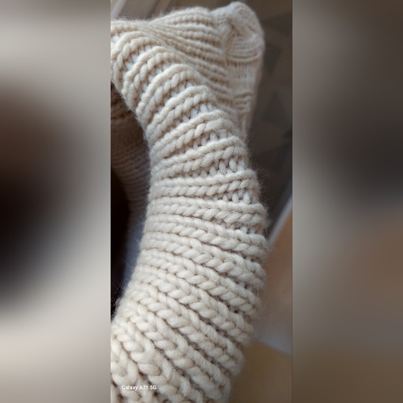 Volcom Beige Knit Cowneck Sweater - Picture 3 of 7